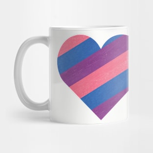 Bisexual Pride Heart Mug